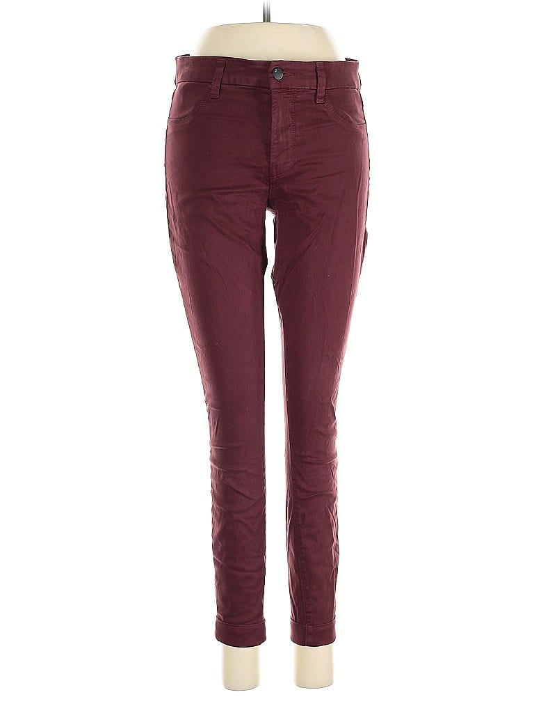 Pre-owned J Brand Casual Pants In Burgundy