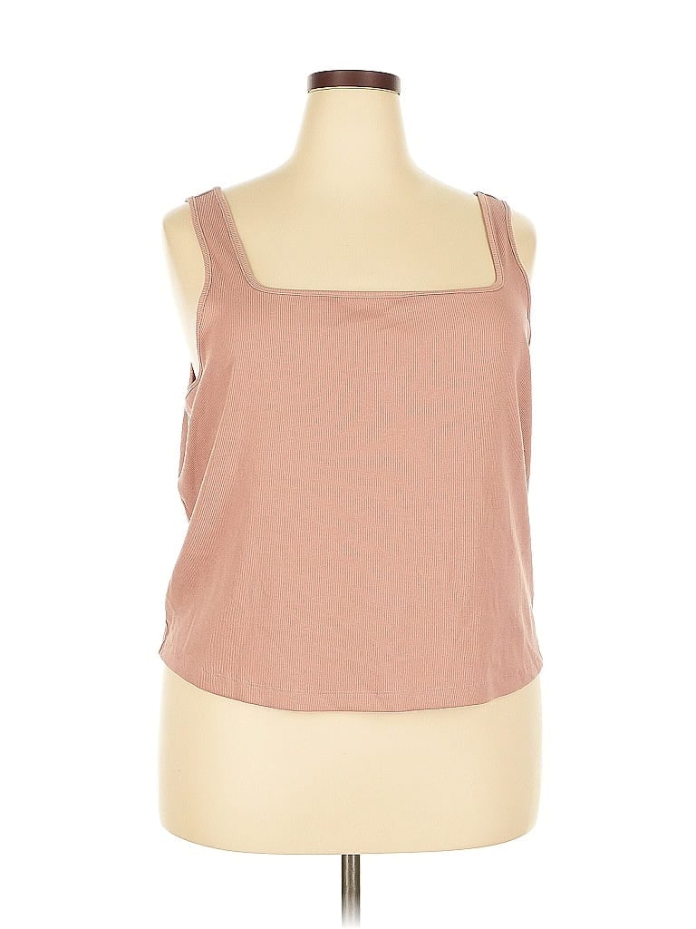 Pre-owned Old Navy Tank Top Brown Strapless Neckline Tops
