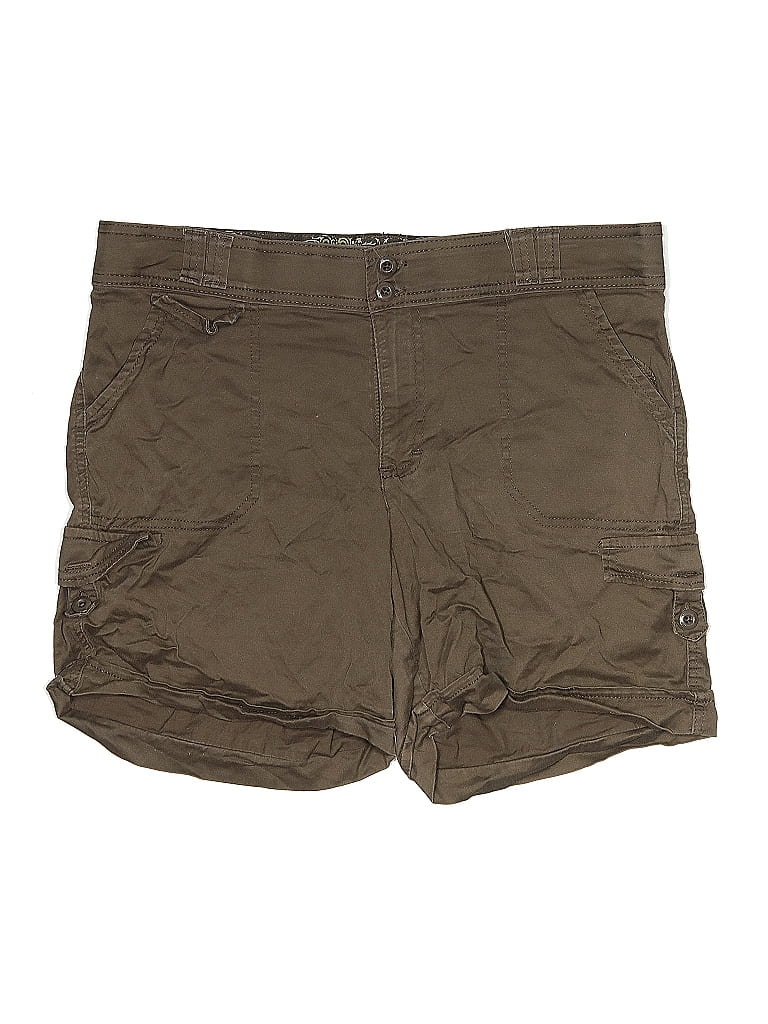 Pre-owned Gloria Vanderbilt Khaki Shorts In Brown