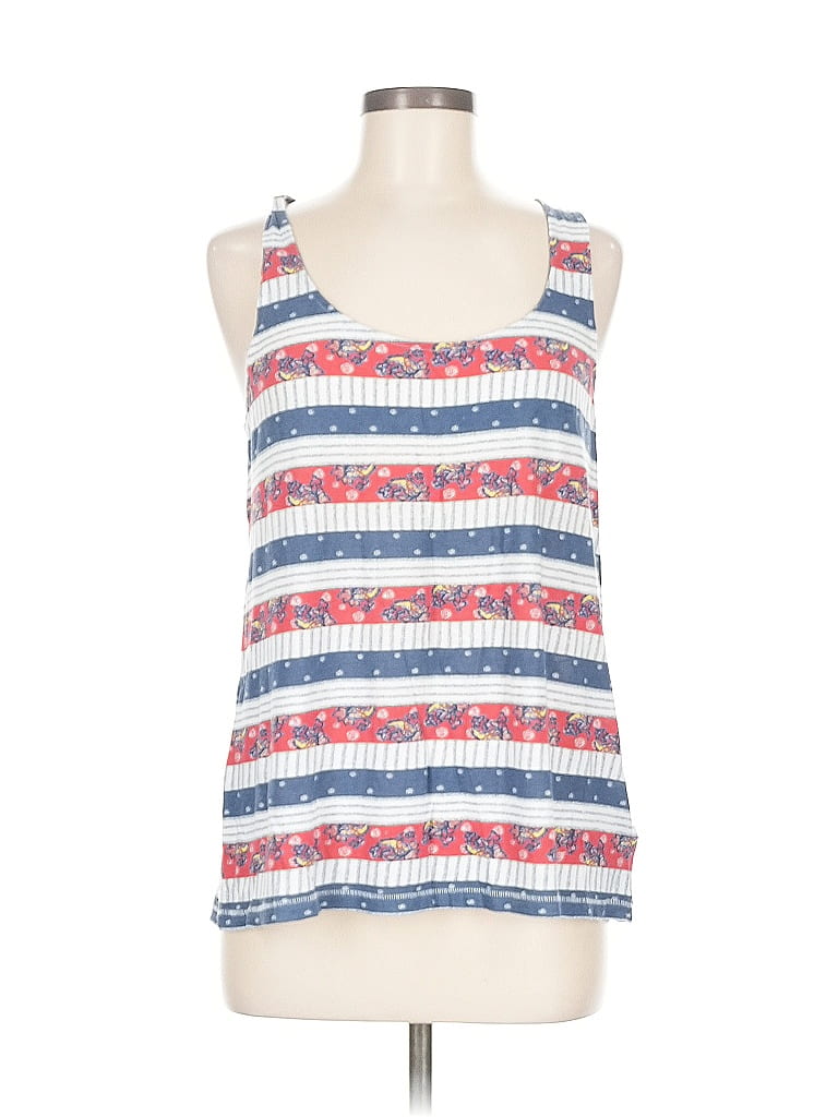 Pre-owned Tommy Hilfiger Tank Top Blue Halter Neckline Tops