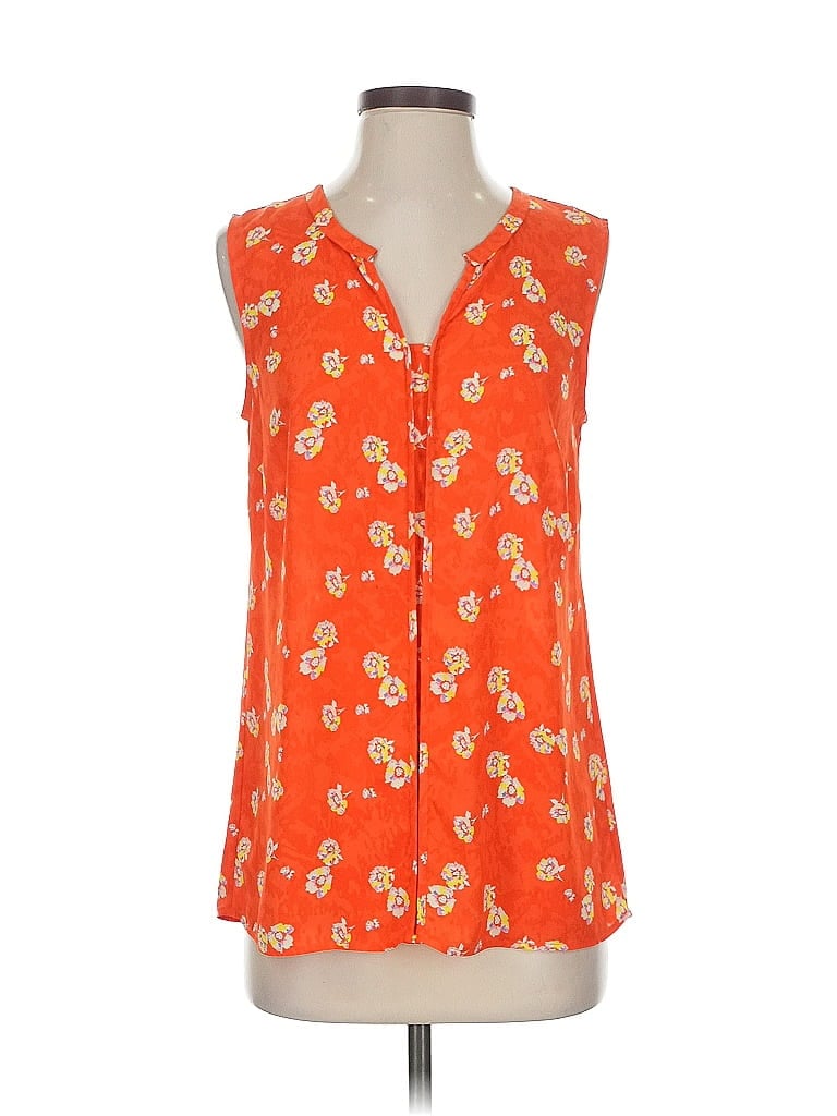CABI Pre-owned Sleeveless Blouse In Orange