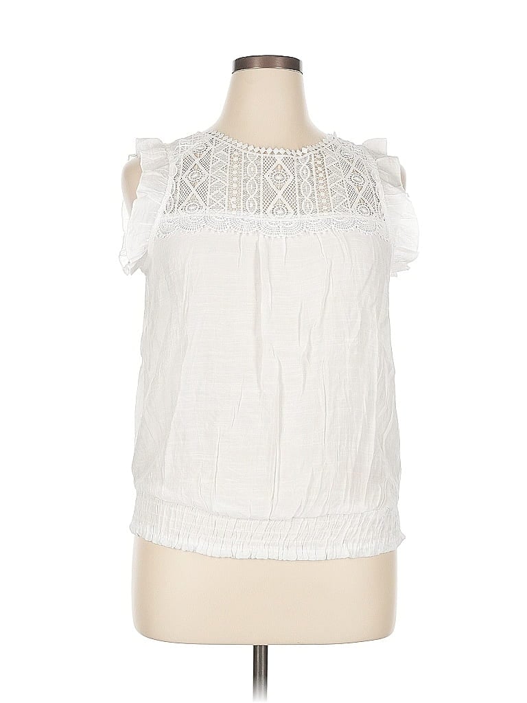 ASSORTED BRANDS Pre-owned Sleeveless Blouse In White