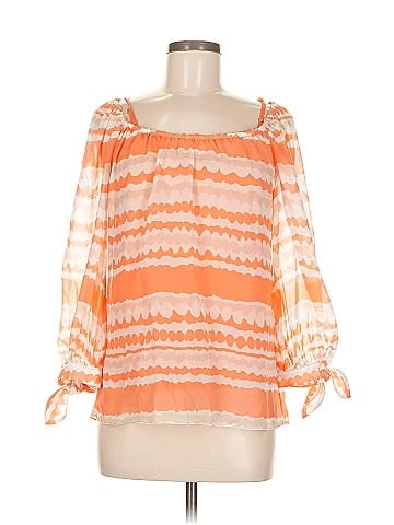 Trina Turk 3/4 Sleeve Silk Top (view 1)