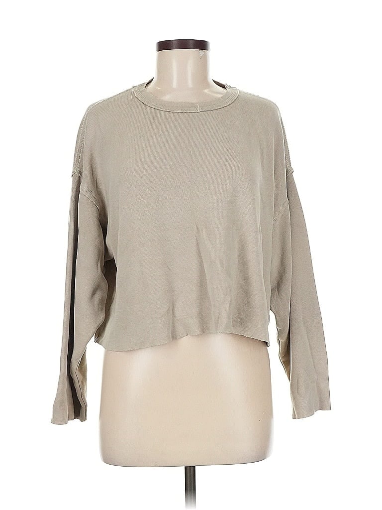 Pre-owned Zara Basic Cardigan Sweater In Brown