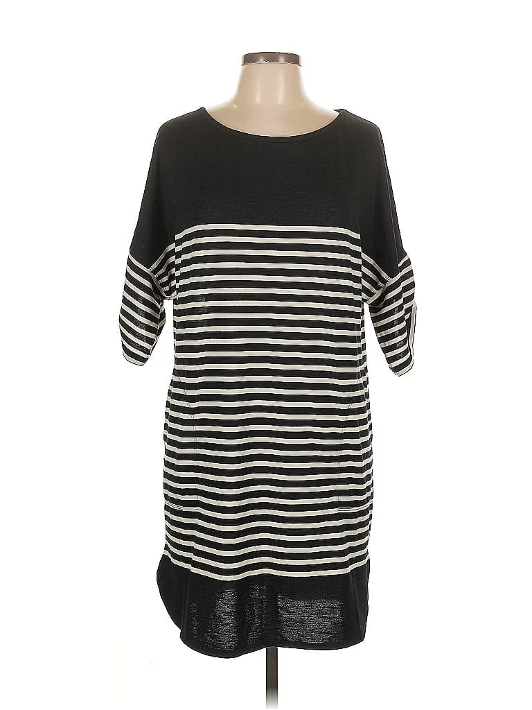 Max Studio 3/4 Sleeve T-shirt In Black