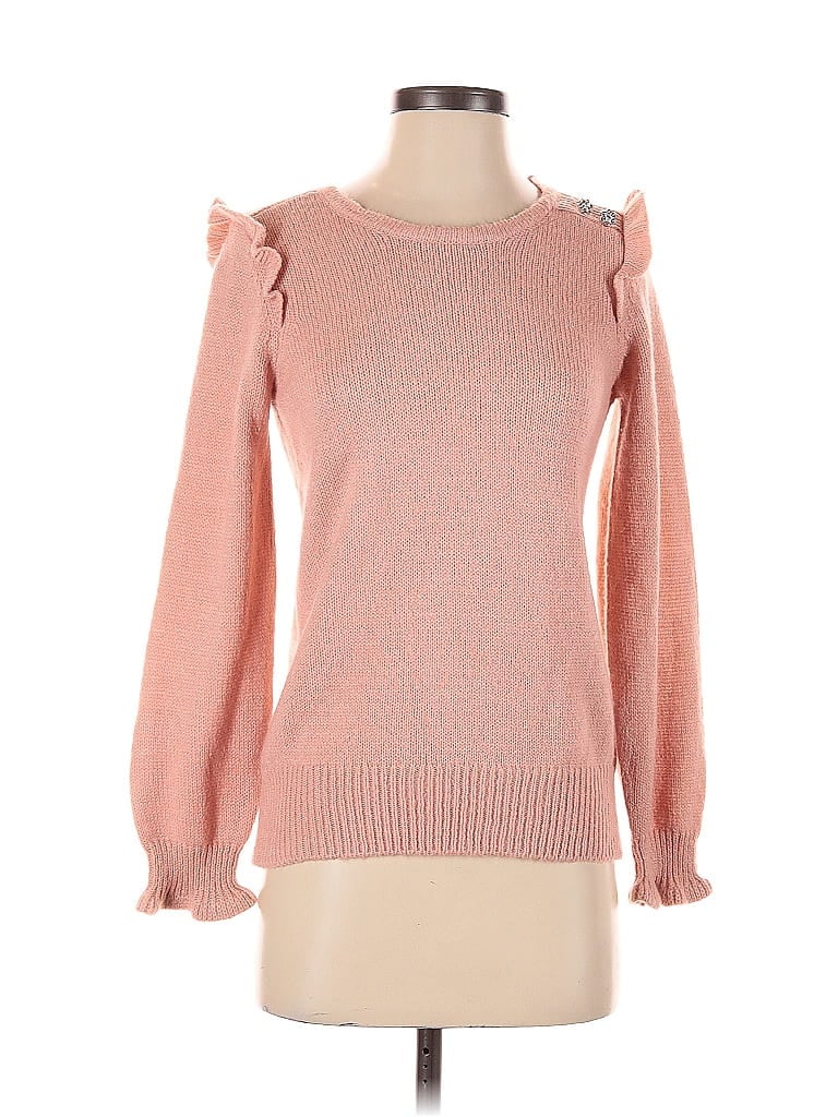 Pre-owned Adrienne Vittadini Pullover Sweater In Pink