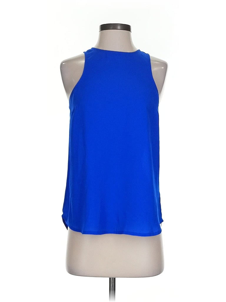 Pre-owned Express Sleeveless Blouse In Blue