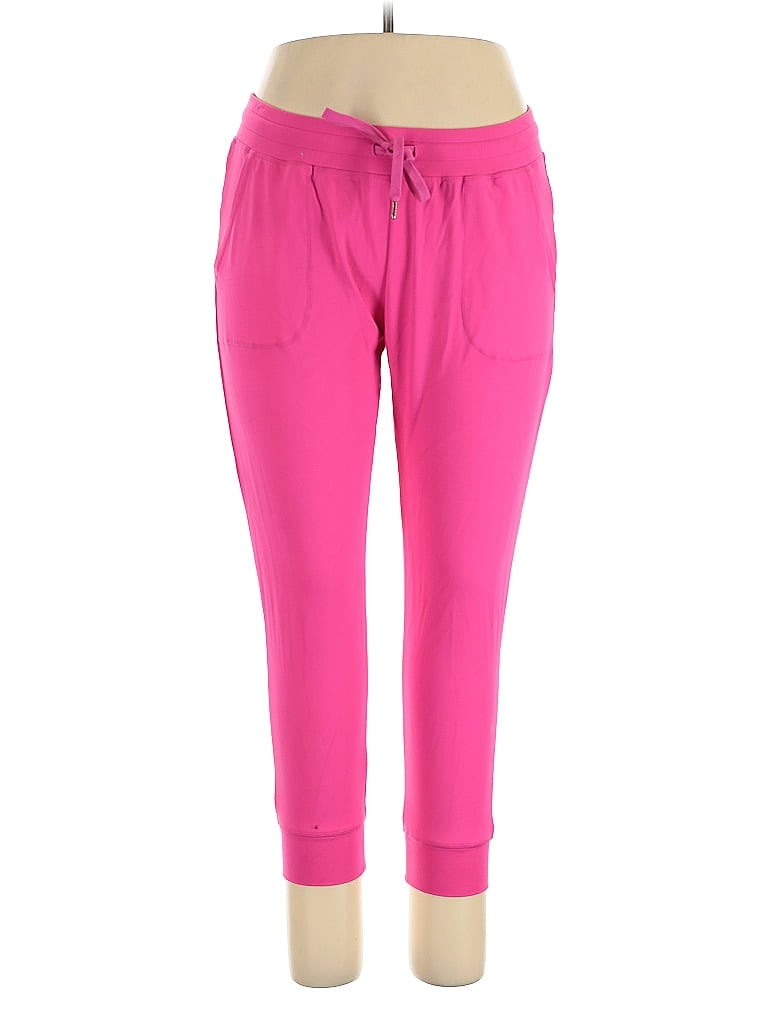 Pre-owned Zyia Active Casual Pants In Pink