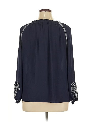 Soho JEANS NEW YORK & COMPANY 3/4 Sleeve Blouse (view 2)