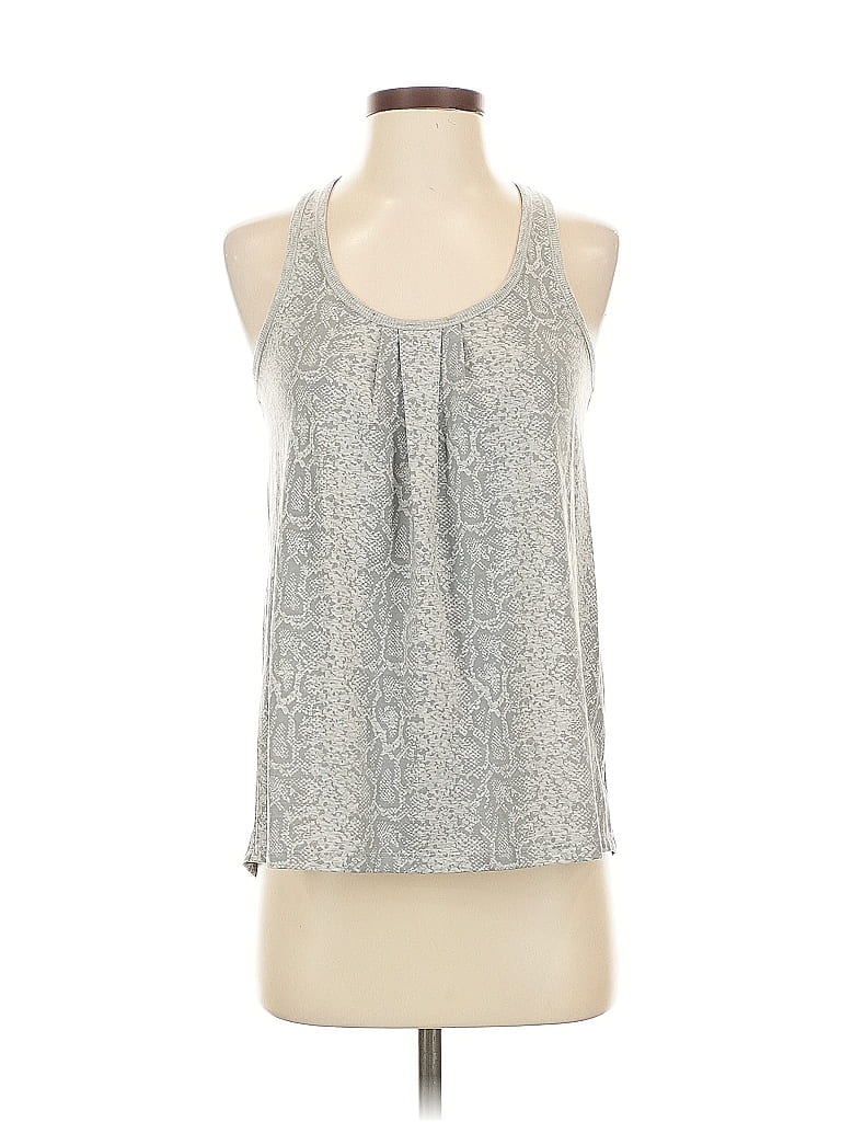 Pre-owned Bare Necessities Tank Top Silver Paisley Pattern Scoop Neck Tops