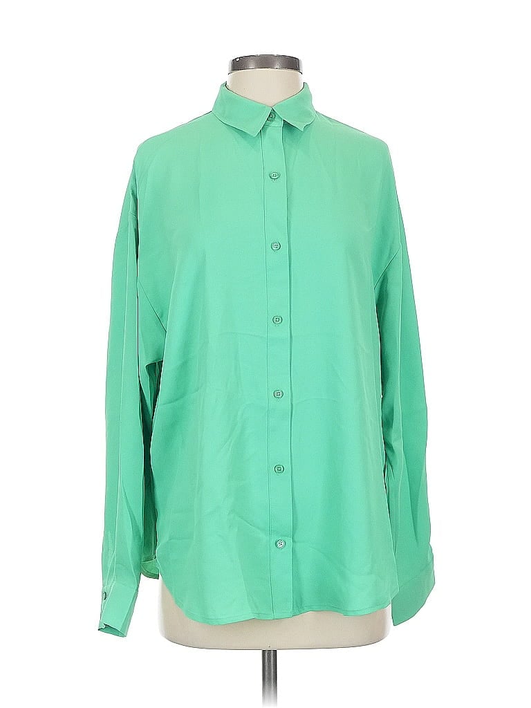 Express Long Sleeve Blouse In Green