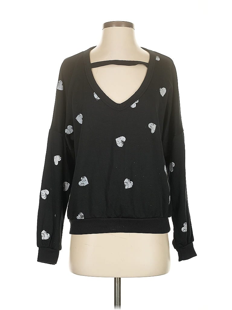 Pre-owned Michael Lauren Pullover Sweater In Black