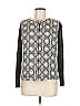 Sigrid Olsen 100% Polyester Gray Black Cardigan Size M - photo 1