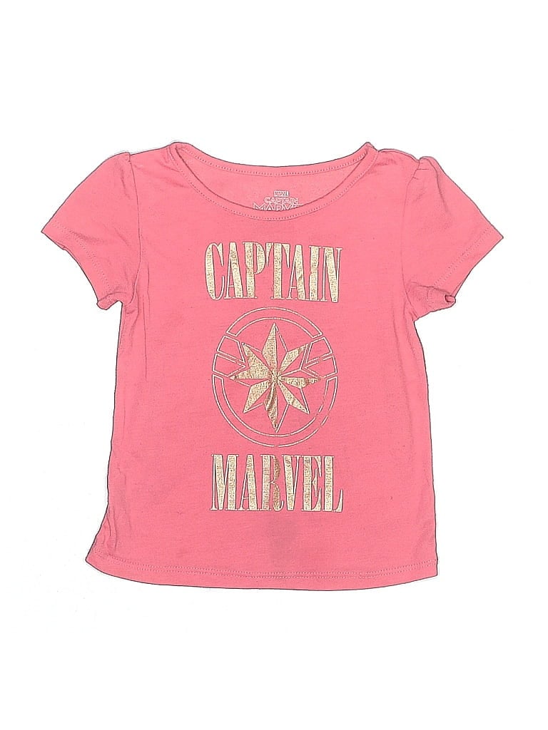 Click to view more detailed imagery on our partner's website Pre-owned Marvel Kids' Short Sleeve T-shirt In Pink