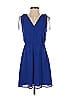 Vince Camuto 100% Polyester Solid Blue Cocktail Dress Size 0 - photo 1