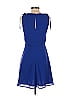 Vince Camuto 100% Polyester Solid Blue Cocktail Dress Size 0 - photo 2