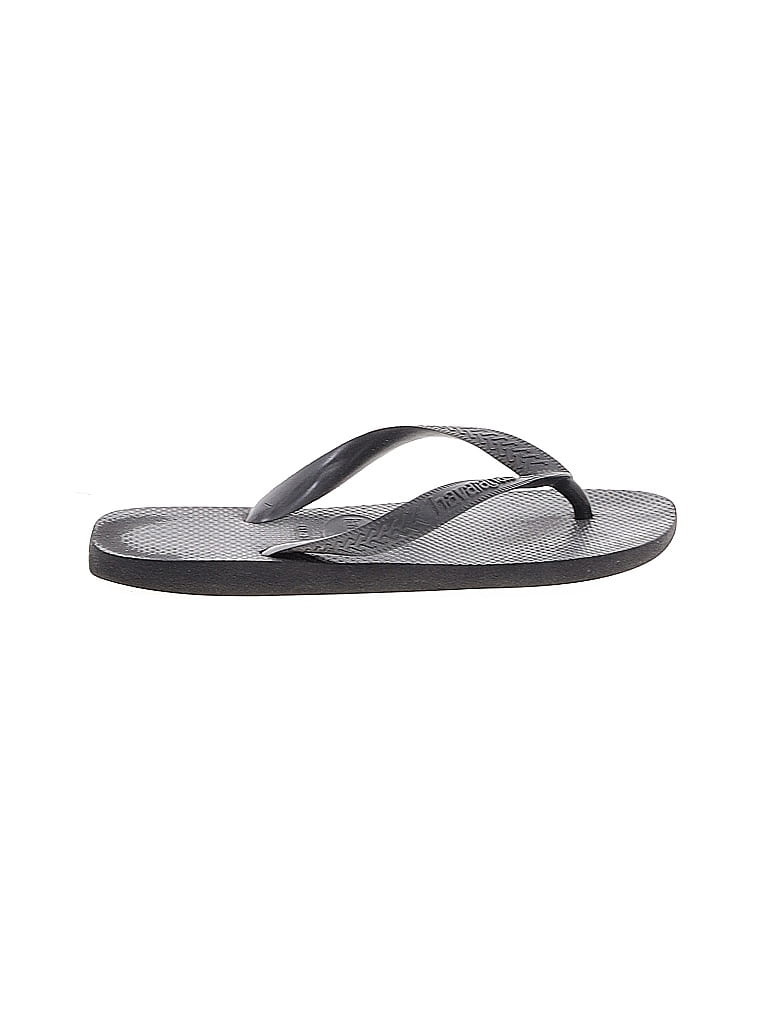 Pre-owned Havaianas Flip Flops In Black