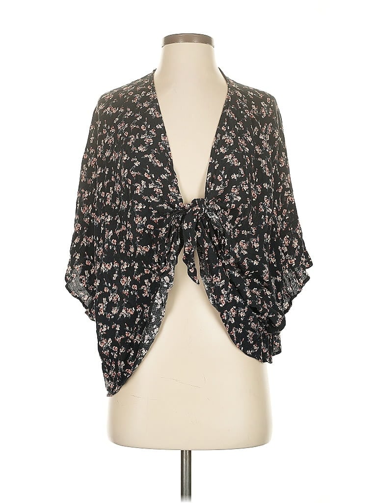 Pre-owned American Eagle Outfitters Kimono In Black