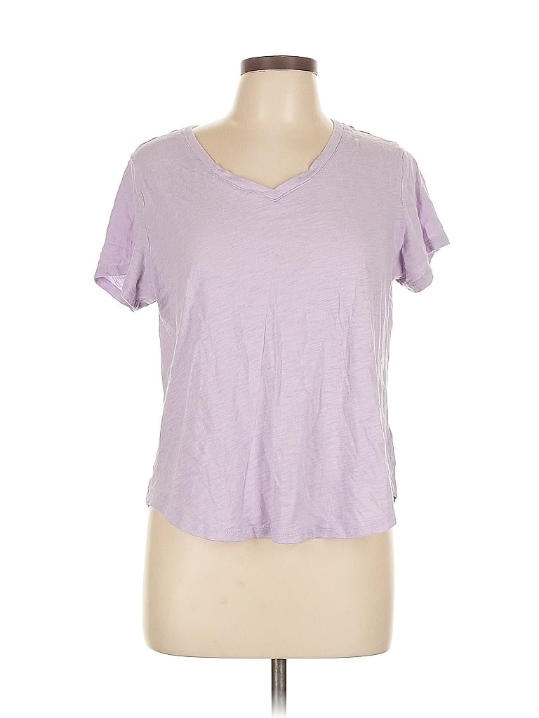 Pre-owned Old Navy Short Sleeve Top Purple V Neck Tops