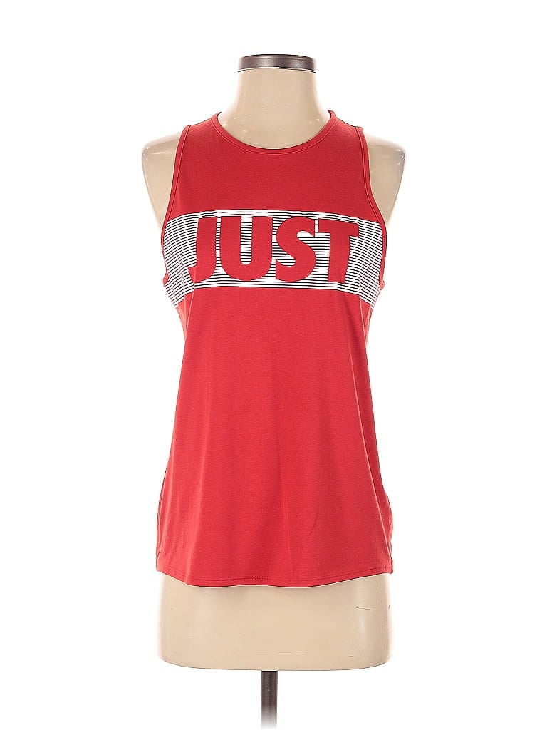 Pre-owned Nike Sleeveless T-shirt In Red