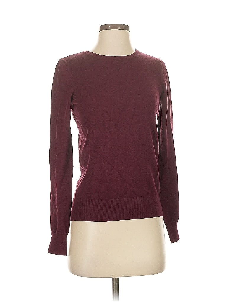 Pre-owned Assorted Brands Pullover Sweater In Burgundy
