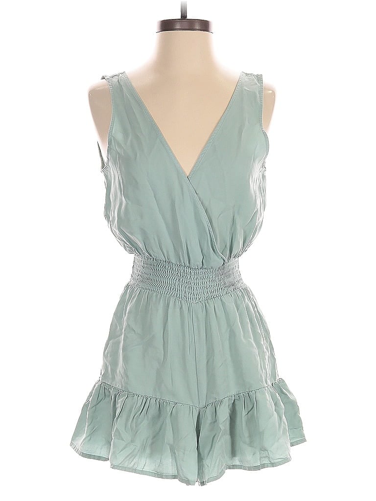 Pre-owned Love Tree Romper In Blue