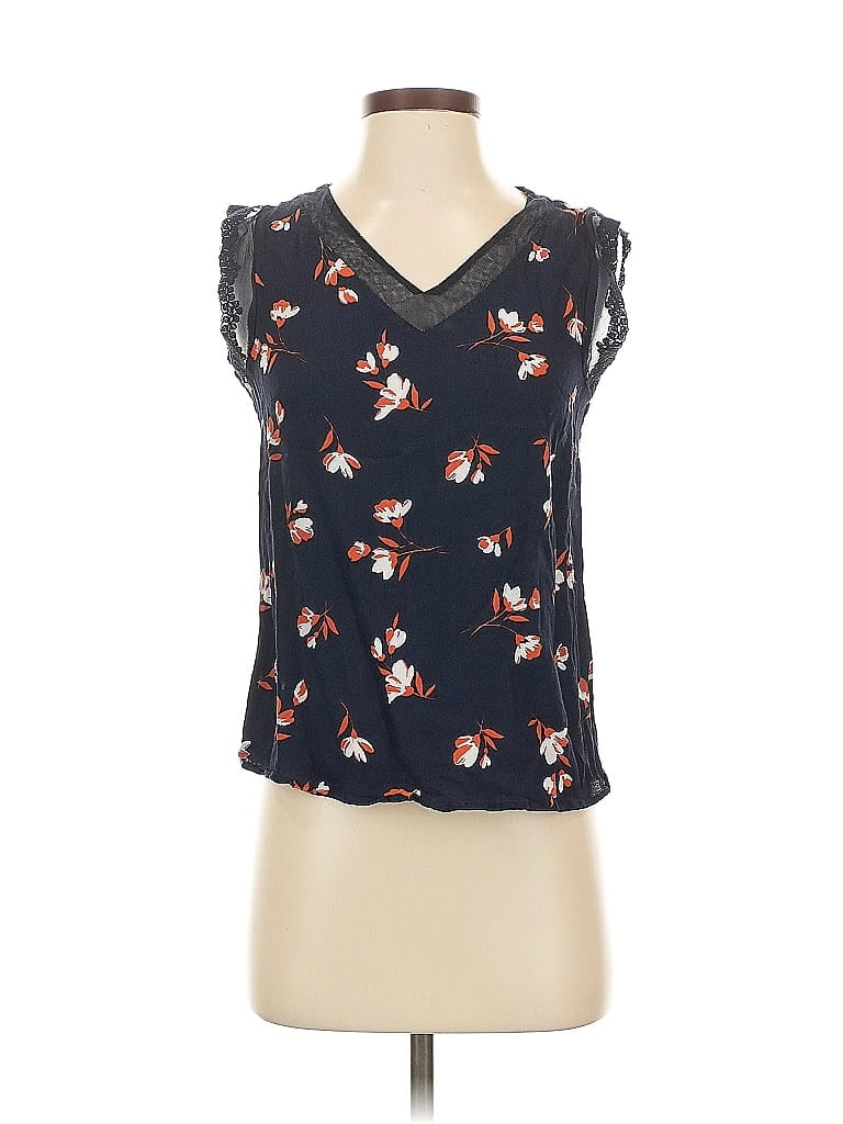 Pre-owned Daniel Rainn Sleeveless Blouse In Black