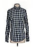 J.Crew Plaid Blue Long Sleeve Button-Down Shirt Size S - photo 1