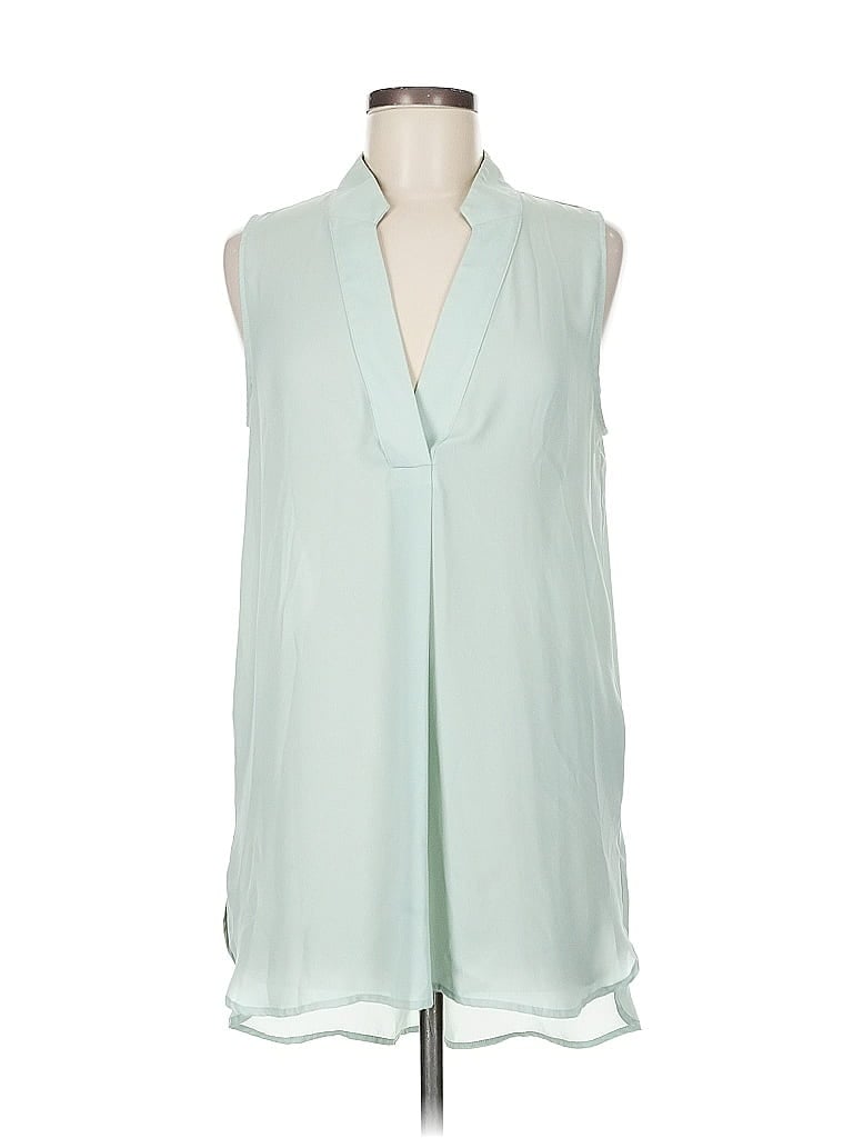 Pre-owned Banana Republic Sleeveless Blouse In Green
