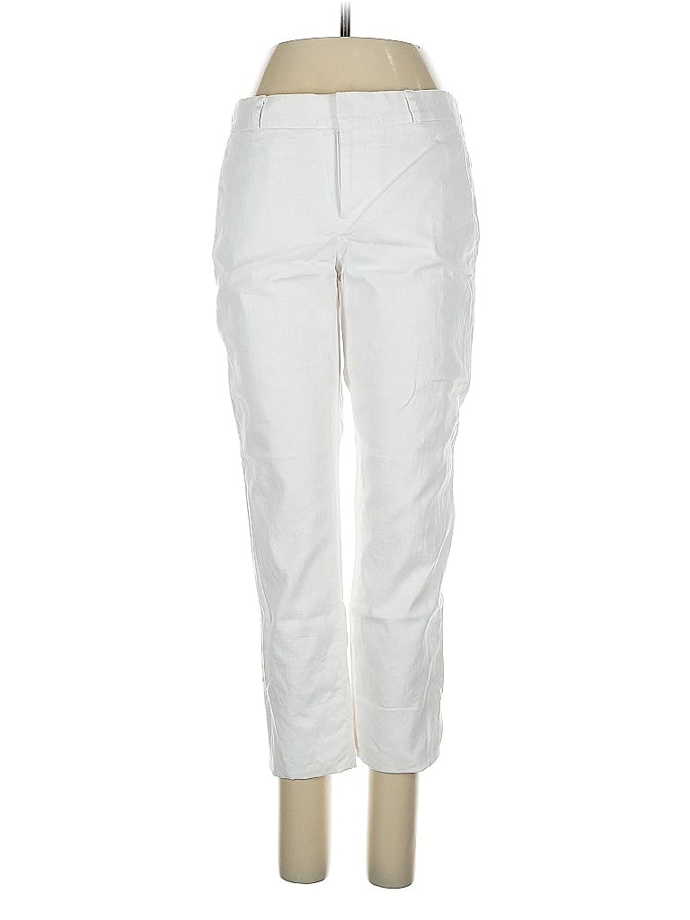 Pre-owned Banana Republic Factory Store Linen Pants In White