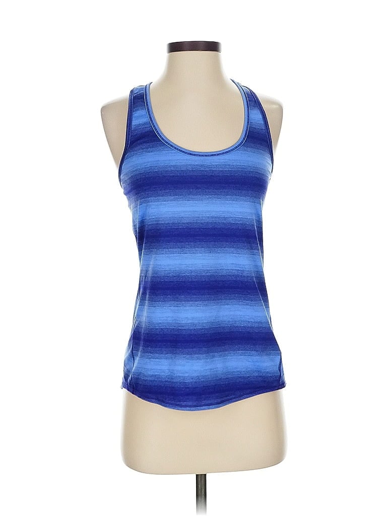 Click to view more detailed imagery on our partner's website Pre-owned Athleta Tank Top Blue Halter Neckline Tops