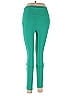 Elizabeth & Clarke Solid Green Black Active Pants Size 6 - photo 2