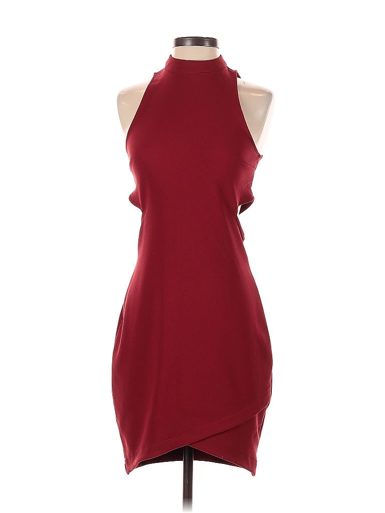 Pre-owned Express Cocktail Dress In Burgundy