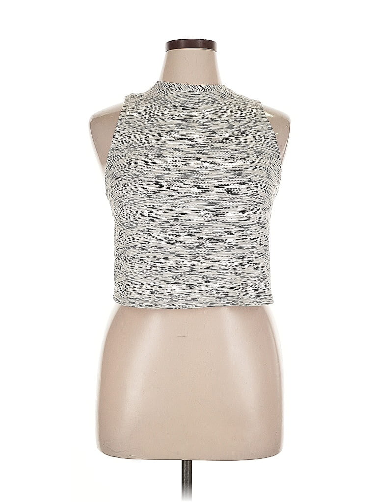 Click to view more detailed imagery on our partner's website Pre-owned Lululemon Athletica Tank Top White Halter Neckline Tops