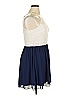 By & By 100% Polyester Blue Cocktail Dress Size 15 - photo 4