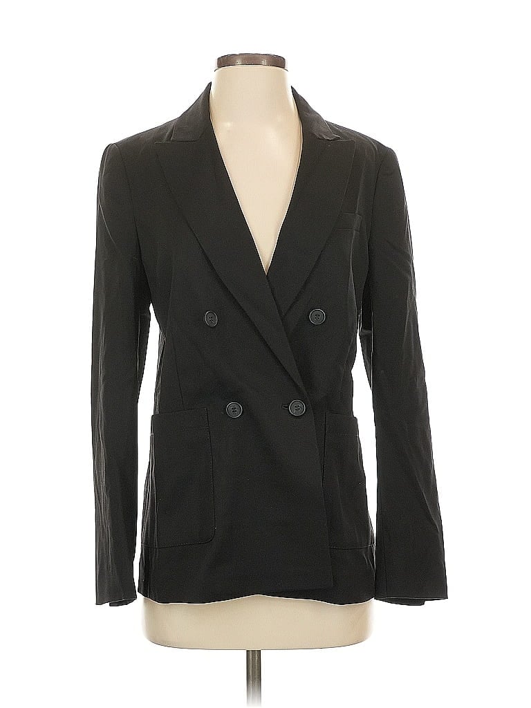 Pre-owned Unbranded Wool Blazer Jacket In Black