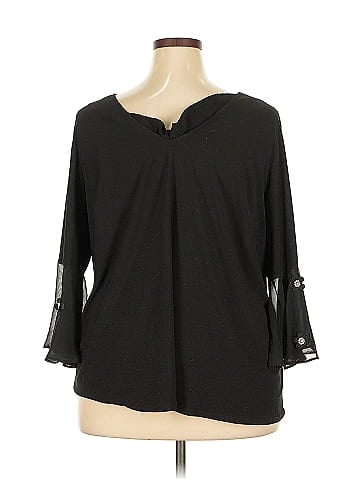 Roz & Ali 3/4 Sleeve Blouse (view 2)