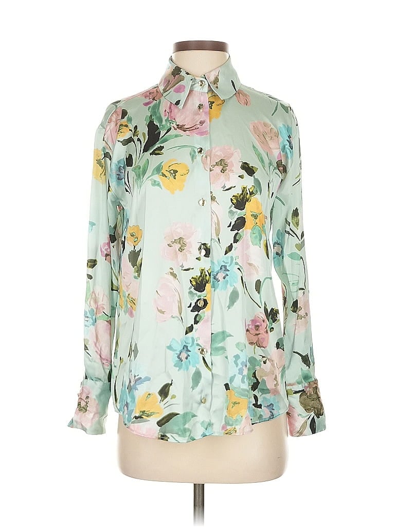 Click to view more detailed imagery on our partner's website Pre-owned Zara Long Sleeve Blouse In Green