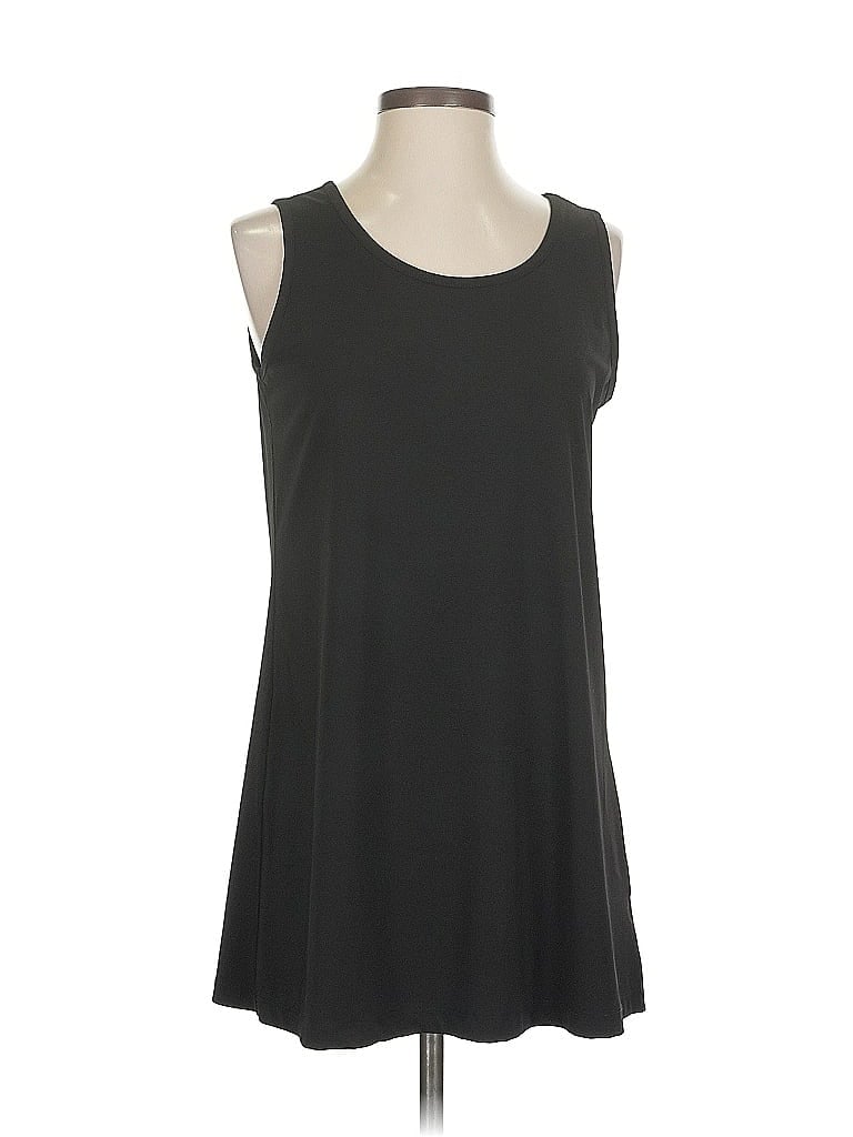 Pre-owned Habitat Sleeveless Top Black Scoop Neck Tops