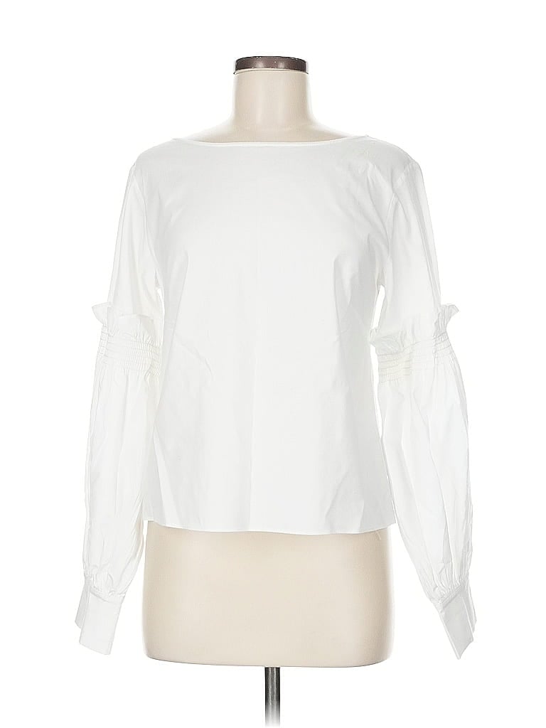 AVA & AIDEN Pre-owned Long Sleeve Blouse In White