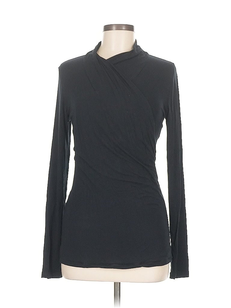 Pre-owned Cabi Long Sleeve Top Black Turtleneck Tops