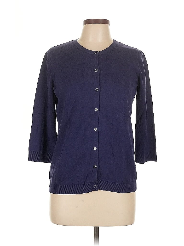 Pre-owned Coldwater Creek Cardigan Sweater In Blue