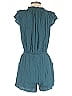 Ann Taylor LOFT 100% Viscose Solid Teal Romper Size M - photo 2