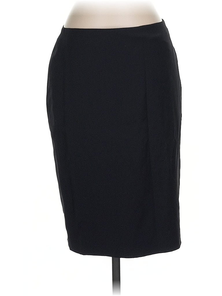Pre-owned Talbots Wool Skirt In Black