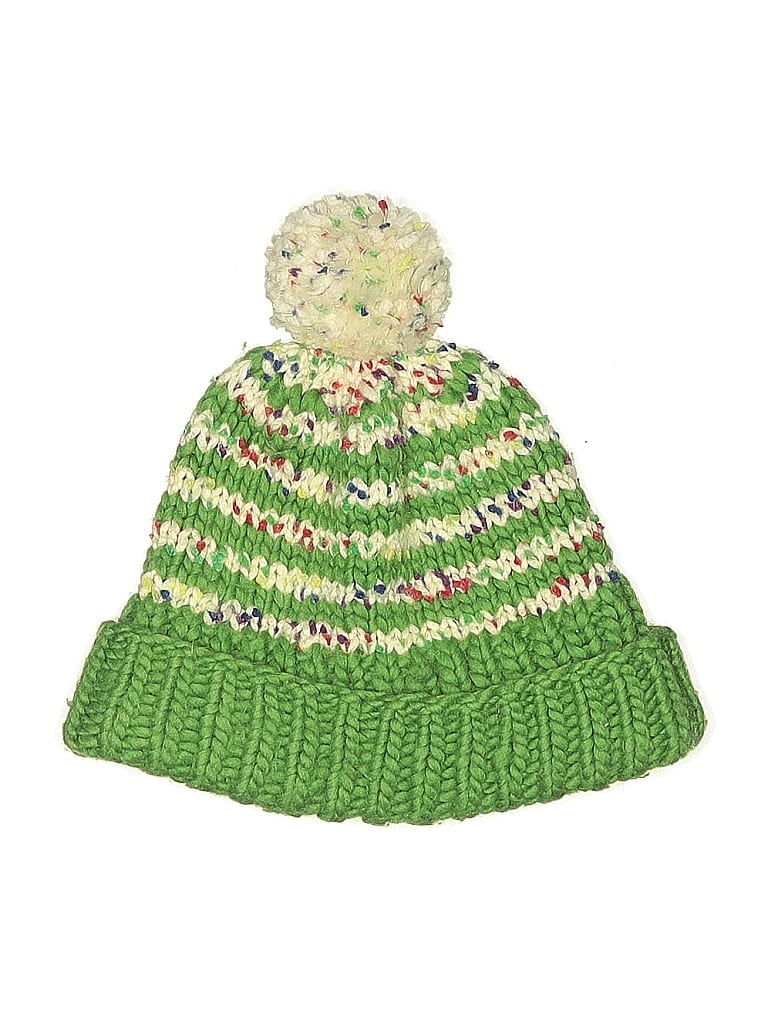 Pre-owned Unbranded Beanie Hat In Green