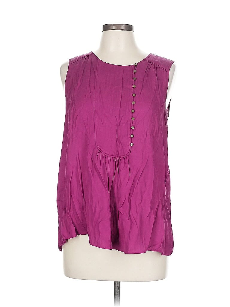 Pre-owned Assorted Brands Sleeveless Blouse In Purple