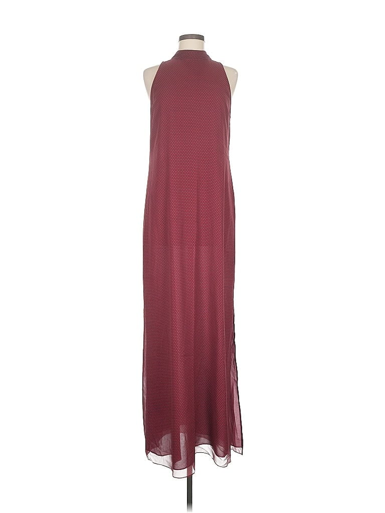 Pre-owned Theory Casual Dress In Burgundy