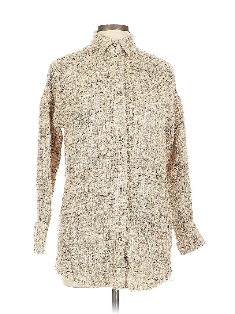 Pre-owned Iro Long Sleeve Button Down Shirt In White