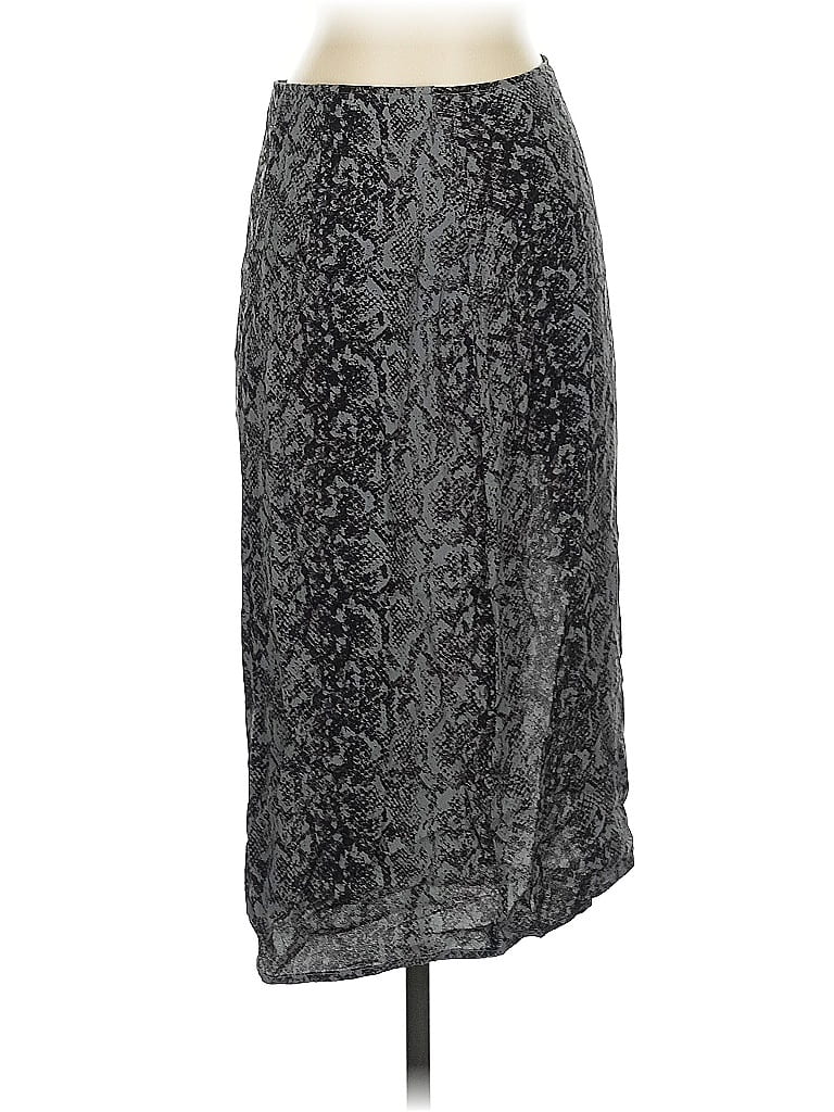 Pre-owned Abercrombie & Fitch Formal Skirt In Silver