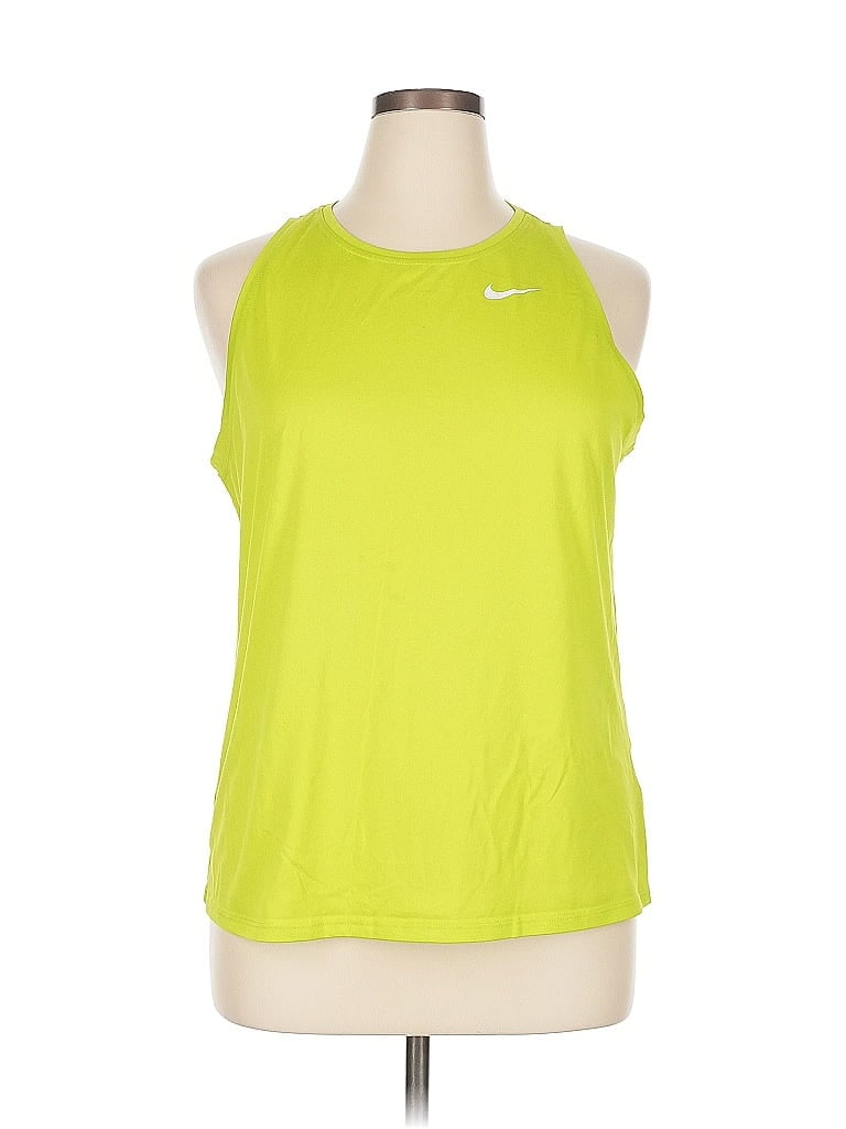 Pre-owned Nike Active Tank Top In Green
